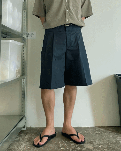 pocket bermuda pants (2colors)