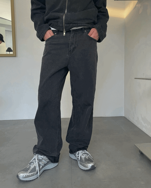 straight fit jeans (3colors)